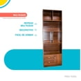 thumbnail image 3 of Estante Librero Moderno Repisas Mueble Organizador cafe 6.49 pulg Pido Todo EPL01WH-D1, 3 of 6