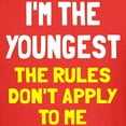 thumbnail image 3 of CafePress - I'm The Youngest Rules Don't App Kids Dark T Shirt - Dark T-Shirt Kids XS-XL, 3 of 4