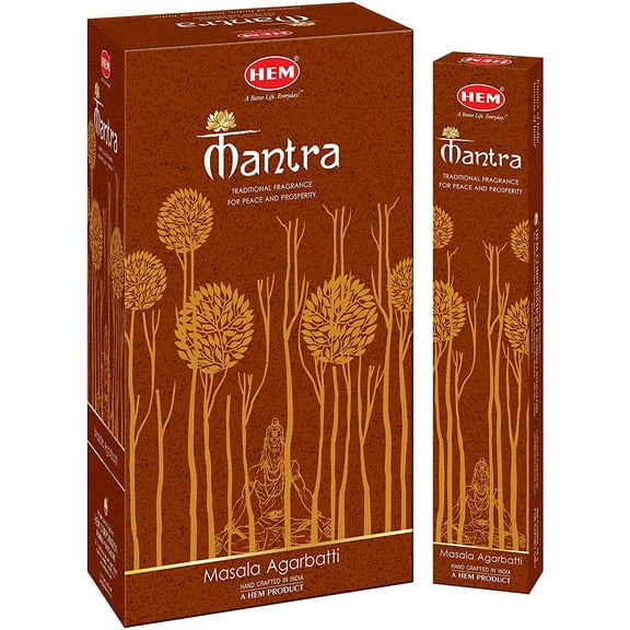 hem incense newly launched exclusive fragrance mantra masala agarbatti sticks (set of 12 boxes, 15 grams each)