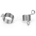 thumbnail image 4 of Knitting Thimble, Knitting Ring Knitting Ring For Finger 2Pcs 17mm 19mm Stainless Steel Coiled Knitting Thimble Guide Finger Ring Knitting Crafts Tool Accessories For DIY, 4 of 7