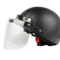 thumbnail image 3 of Tignapoo Visière Universelle à 3 Boutons pour Demi-Casque - 29cm x 5cm x 2cm, Poids 144g, Inclut 1 Visière pour une Protection Améliorée, 3 of 7