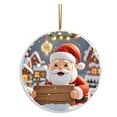 thumbnail image 2 of Mecorevxz Christmas Decorations Santa Claus Acrylic Hanging Ornaments Suitable for Christmas Tree Decorations,Christmas Gifts,3.15Inch, 2 of 5
