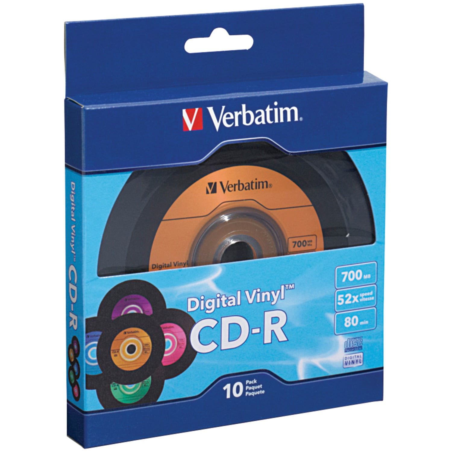 dø Jernbanestation karakter Verbatim® 97935 700mb 80-minute digitl Vinyl Cd-rs (10 Pk) - Walmart.com