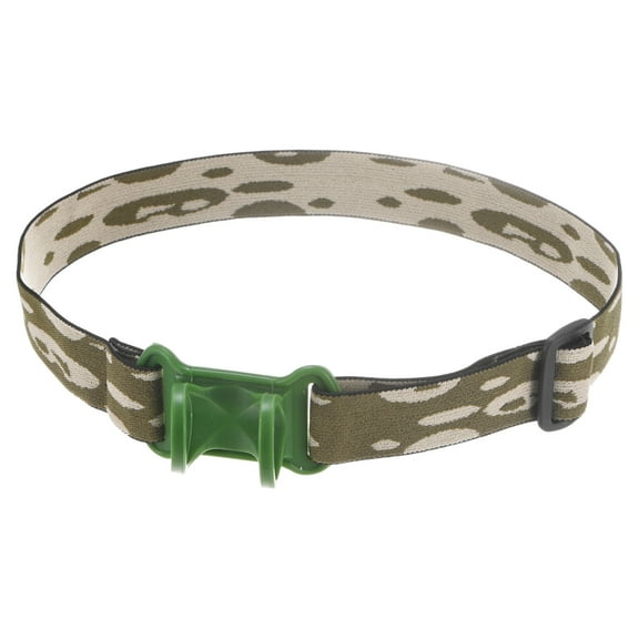 Uxcell 1-Pack Flashlight Headband Holder, High Elastic Silicone Headlamp Stand Side Headlight for Flashlight Camping Riding [Green,27.8"/ 70.5 cm]