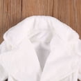 thumbnail image 4 of Baby Boy Girls Flannel Bathrobe Ultra Soft Solid Color Long Sleeve Lapel Design Robe with Belt and Pocket, 4 of 6
