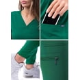 thumbnail image 5 of Adar Pro Movement Booster Scrub Set For Women - Sweetheart V-Neck Scrub Top & Yoga Jogger Scrub Pants - P9400 - Hunter Green - XXS, 5 of 7