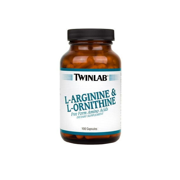 Twinlab LArginine & LOrnithine Capsules, 100 Ct