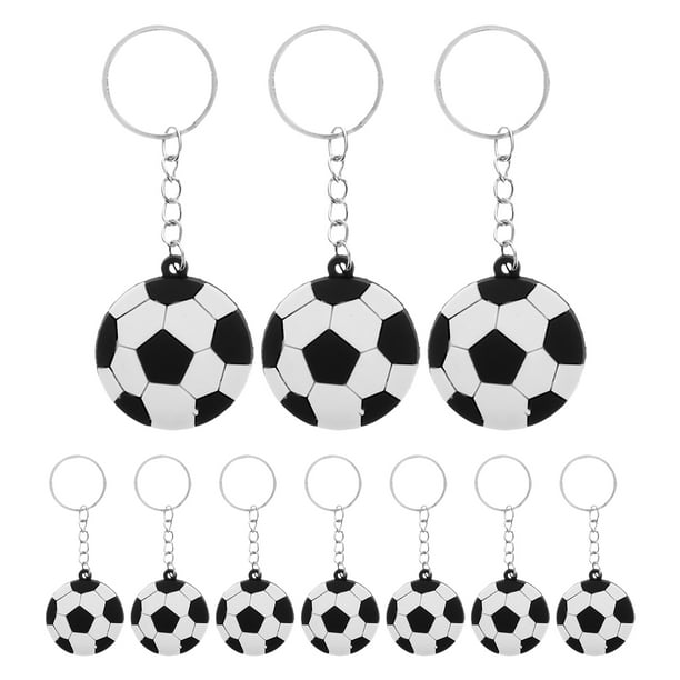 30 llaveros de fútbol, llaveros de balón deportivo, llavero divertido para fiestas de cumpleaños, premios escolares, bolsas de regalo para niños.
