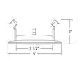 thumbnail image 2 of NICOR Lighting 4-inch Recessed Lighting Shower Trim with Albalite Lens, Black (19509BK), 2 of 2