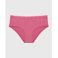 thumbnail image 4 of Ultrasoft Modal Hipster Panty with Lace Trim In Red Violet, 4 of 5