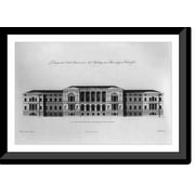 Historic Framed Print, Design of the south front of the new building for the University of Edinburgh.R. Adam, architect ; F. Jukes, fecit., 17-7/8" x 21-7/8"