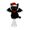 A, variant on YuanGuangQ Halloween Bat Tree Topper, Black Cat Santa Hat Decor with Gothic Design, Spooky Xmas Tree Top Ornament for Holiday Party, Mantel, Indoor Display