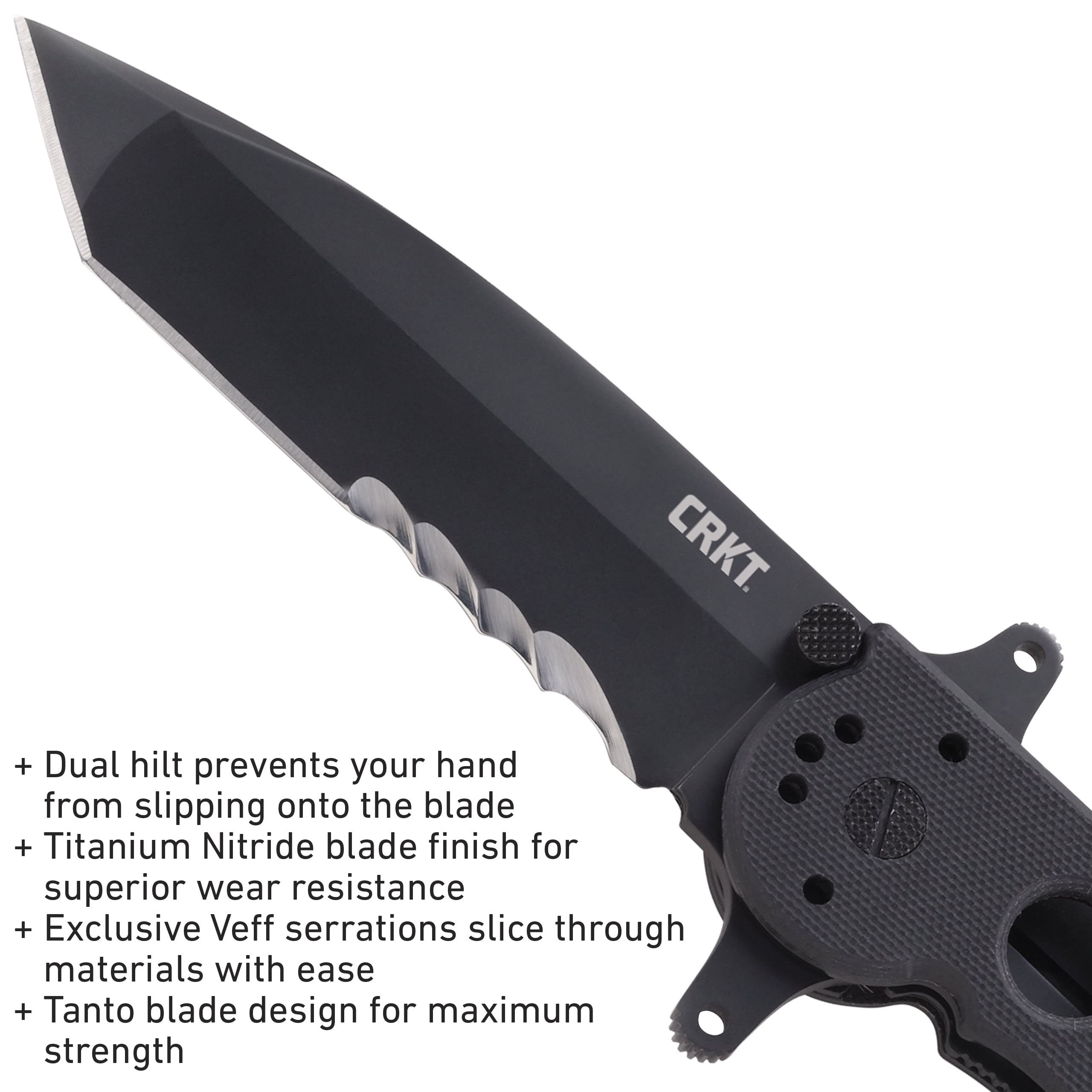 CRKT M16-14SFG Folding Knife with Liner Lock: 1.4116 Veff Serrations Blade, G10 Handle, Reversible Pocket Clip, M16-14SFG