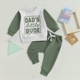 thumbnail image 2 of Baby Boy Clothes 2pcs Little Boy Color Block Sweatshirts Jogger Pants Fall Winter Clothes, 2 of 6