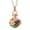 Colorful(gold), variant on HOOUN Floral Harmony Ball Enamel Locket Pendant Necklace Jewelry Diffusion No Chime-White(silver)