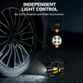 thumbnail image 4 of 5 Heavy Duty Portable 12V 1 Car Tire Inflator Pump Air Compressor 140W 150 PSI, Gold, 4 of 12