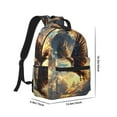thumbnail image 2 of Xecao Golden Sky Bald Eagle Travel Backpack: A spacious, stylish computer backpack ideal for men and women, perfect for college, school, or daily travels, 2 of 6