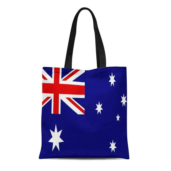 HATIART Canvas Tote Bag Drapeau International d'Australie Voyage Australien Monde Sports Équipes Sac à Main Réutilisable Épaule Épicerie Sacs à Provisions