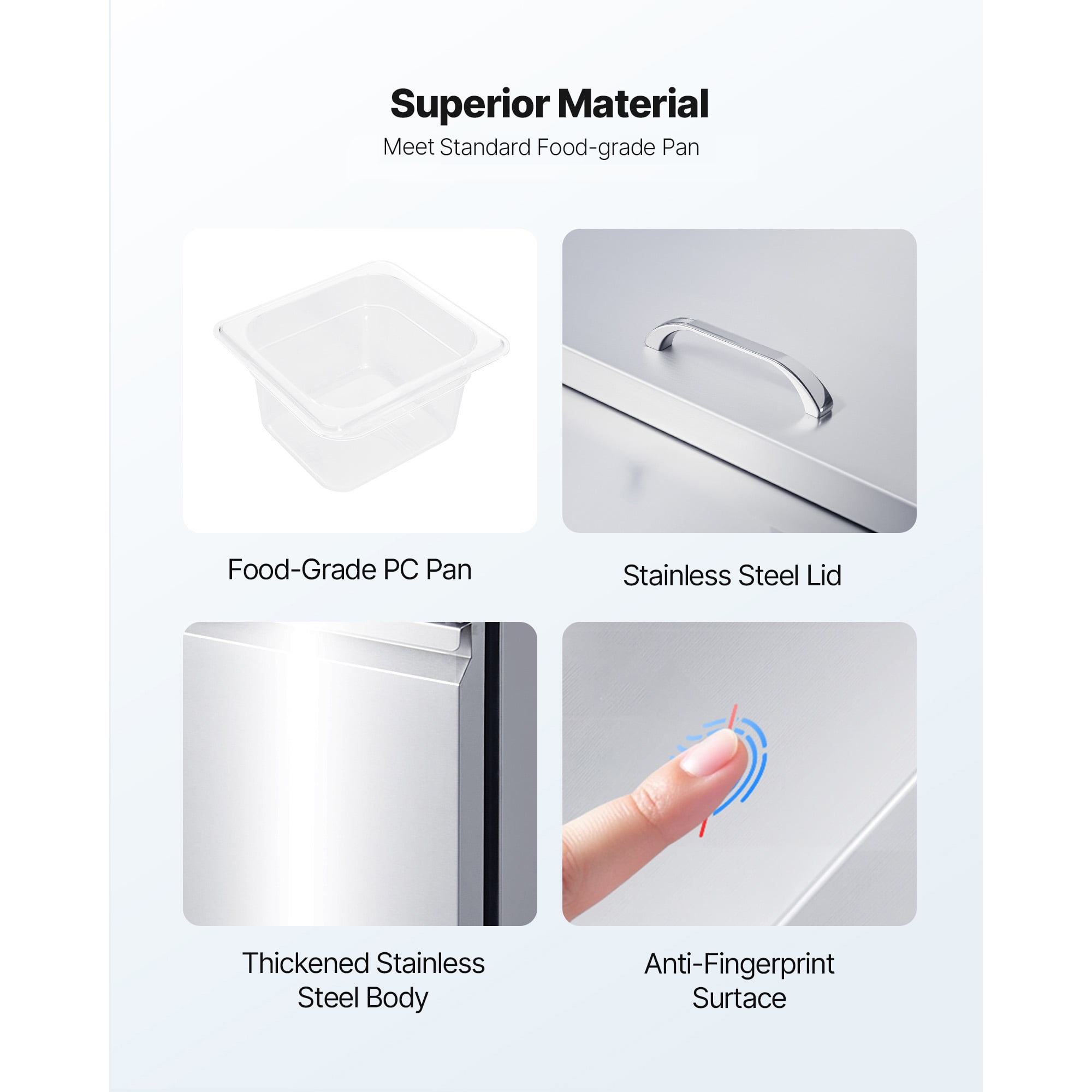 KFFKFF 48"W Commercial Refrigerator, 12.5 Cu. Ft Sandwich Prep Table with Refrigerated Storage, Mega Top Food Prep Unit Featuring 18 Pans and Cutting Board, Stainless Steel Salad Prep Cooler