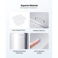 thumbnail image 5 of KFFKFF 48"W Commercial Refrigerator, 12.5 Cu. Ft Sandwich Prep Table with Refrigerated Storage, Mega Top Food Prep Unit Featuring 18 Pans and Cutting Board, Stainless Steel Salad Prep Cooler, 5 of 9