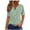 Green, variant on Short Sleeve Summer Tops for Women Loose Fit Graphic Printed Buttons V Neck Casual Pullover Tees Tshirts (L, Purple)
