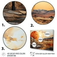 thumbnail image 3 of Designart "Meadow Sunset Abstract Orange Landscape Impressions" Landscapes Framed Wall Art Decor - Modern Orange Abstract Landscapes Hallway Framed Wall Art Decor, 3 of 6