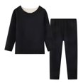 thumbnail image 4 of Mercatoo Thermal Underwear for Kids 2 Piece Slim Long Sleeve Shirt and Leggings Set Girls Boys 𝐒tretch Winter Base Layer, 4 of 8