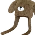 thumbnail image 6 of Milageto Women Winter Hat with Ear Flaps Plush Hat Windproof Furry Bear Hat with Ears Coffee, 6 of 7