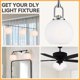 thumbnail image 4 of Pantalla de vidrio Lamp Globe, paquete de 2 unidades, pantalla blanca Frost Glassshade Wyneyet, 4 of 7