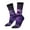 2 Black-1, variant on Purple Hippo In Water Crew Socks for Men & Women, Breathable Casual Athletic Ankle Socks