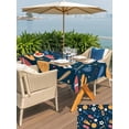 thumbnail image 6 of 52x70 Inch Outdoor Tablecloth with Umbrella Hole Zipper Rectangle Sports Theme Rectangular Tablecloths Outside Waterproof Cartoon Soccer Baseball Basketball Star Blue Patio Table Cover for Picnic, 6 of 8