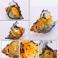 thumbnail image 3 of Sea Glass Art Figurines Hand Blown Conch Shell Sculpture  Gray Decor Creative Seashell Statue - For Room Knick Knacks Home Kitchen Decorations Above Cabinets, 3 of 9