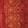 thumbnail image 1 of Ahgly Company Indoor Square Abstract Orange Modern Area Rugs, 7' Square, 1 of 4