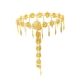 thumbnail image 2 of Cinturón de cintura de moda para mujer, con cadena metálica ajustable y decorativa. Estilo B 102cmx8cm, 2 of 9