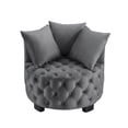 thumbnail image 5 of S-HOME Upholstered Tufted Leisure Chair In Fabric Modern Accent Chair For Stylish Living Room Decor, 5 of 5