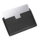 thumbnail image 1 of Espejo de bolsillo Uxcell de acero inoxidable irrompible, espejo compacto de maquillaje con funda de cuero PU (Negro, 2.5 x 3.8"), 1 of 7
