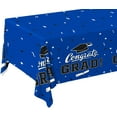 thumbnail image 5 of Graduation Party Decorations, Gongrats Grad Tablecover for Graduation Party Supplies, 3 pcs Class Blue Table Cloths, 54"x108", 5 of 11