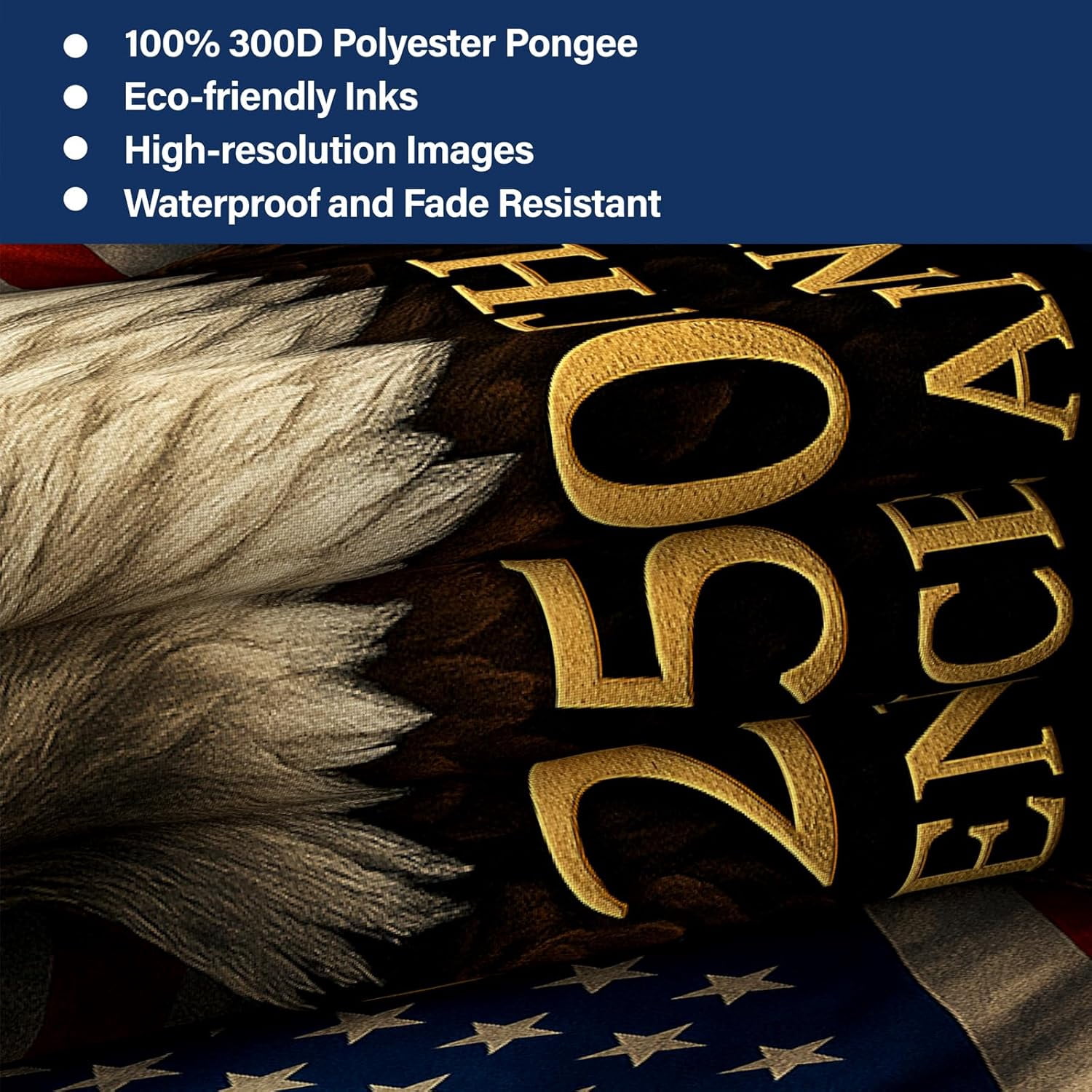 3 Ply 250 Anniversary USA Flag 250 Year American Anniversary Flag 250th Patriotic Independence Bald Eagle 1776-2026 3x5 ft Double Sided Heavy Duty Outdoor 12oz Canvas Header 4th of July
