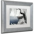thumbnail image 2 of Trademark Fine Art "Lake Winter" Canvas Art by Philippe Hugonnard, White Matte, Silver Frame, 2 of 4