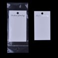 thumbnail image 2 of BronaGrand 100 Set White Kraft Paper Earring Display Card Earring Stud Cards Tags with 100pcs Self-Seal Bags for DIY Ear Studs and Earrings, 2 of 7