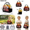 thumbnail image 5 of Xoenoiee Cartoon Fire Engine Print Backpack for Boys Kids Backpack with Lunch Box and Cute Pencil Case 3PCS Set Bookbag with Front Pocket, 17 inch Large School Bag for Elementary Preschool, 5 of 6