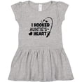 thumbnail image 3 of Inktastic I Hooked Auntie's Heart with Fishing Rod Girls Toddler Dress, 3 of 5