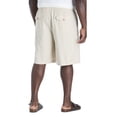 thumbnail image 2 of Lightweight Linen-Blend Beach Shorts Natural 3XLT, 2 of 6