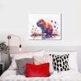 thumbnail image 4 of Lsque Watercolor Butterfly Guinea Pig Print Wall Art – Decorative Picture for Living Room, Bedroom, and Office (Horizontal), 4 of 6