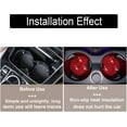 thumbnail image 3 of LQQBOX 2 Pcs Red Car Cup Holder Coaster, 2.76 inch Anti-Slip Shockproof Universal Fashion Car Coasters Insert Bling Crystal Rhinestone Automotive Interior Accessories for Women, 3 of 7