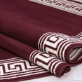thumbnail image 3 of Allstar Rugs Allstar Woven Aztec Solid Modern Rug Burgundy 7' 6"x10' 5" 8' x 10', 3 of 5