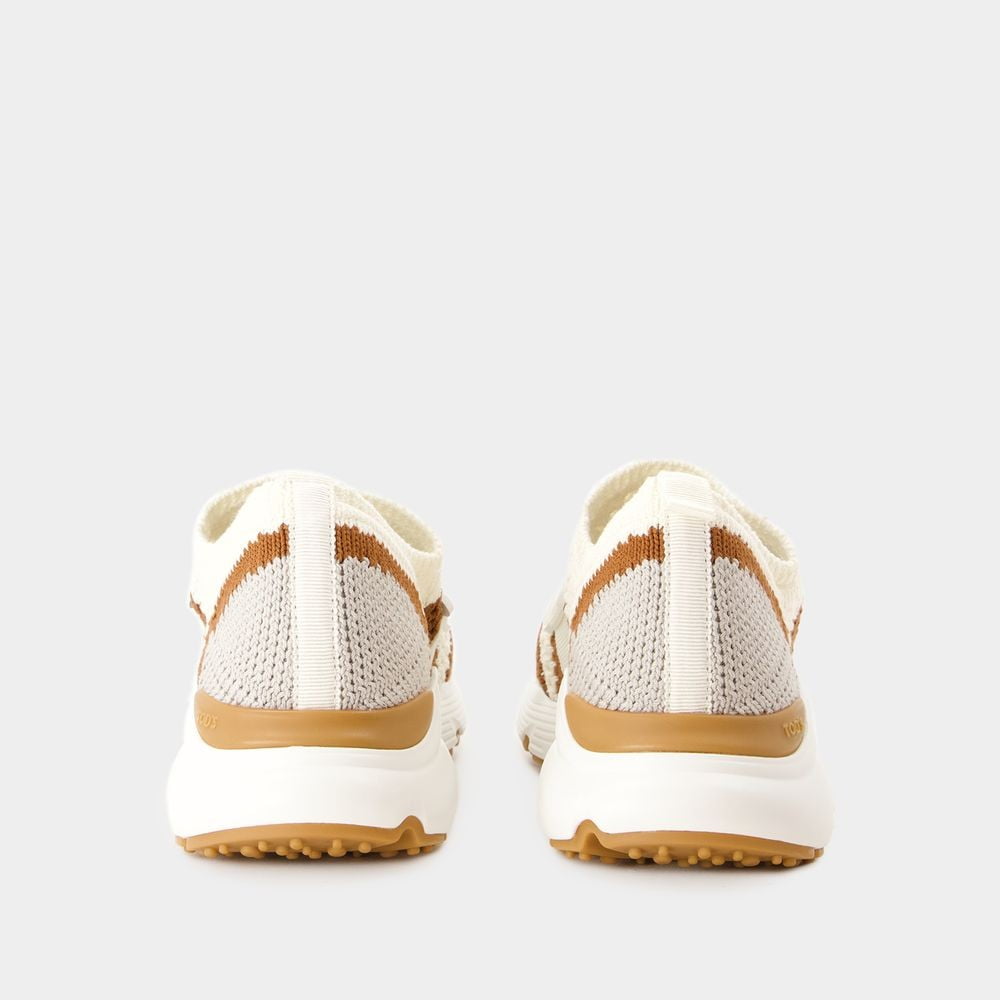 スニーカー Sport Run Sneakers - Tod's - Canvas - Beige Tod's Sport Run Sneakers - Canvas - Beige Neutrals (Women's