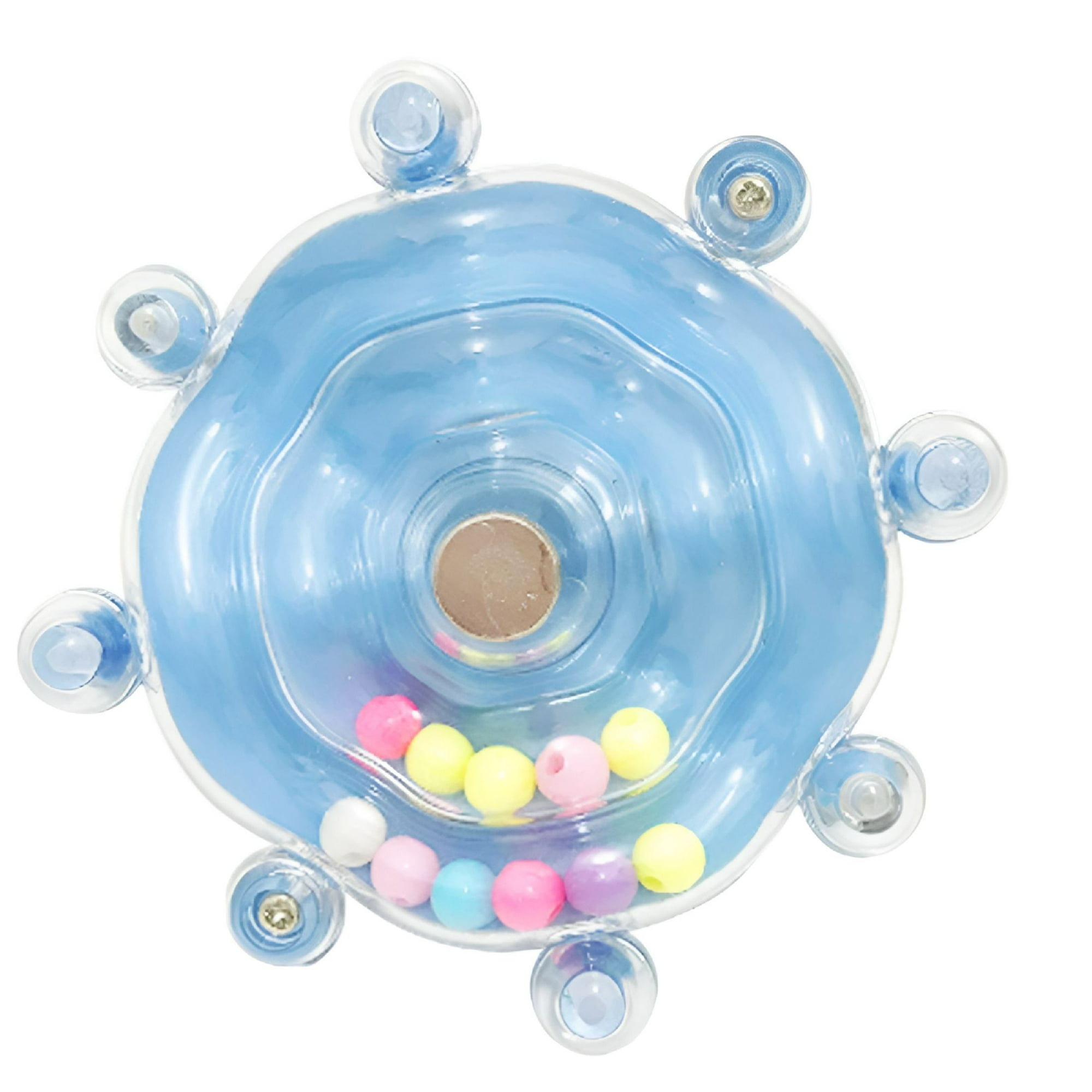 BESTSKY Interactive Parrot Spinner Toy, Rotating Treat Dispenser Puzzle, Bird Cage Accessory for Parakeets, Conures, Cockatiels, Chew and Beak Grinding