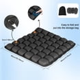thumbnail image 3 of Travel Seat Cushion, Airplane Cushion Long Flight, Airplane Gadgets Inflatable Seat Cushions, Portable Airline Cushion With Air Pump, Wheelchair Cushions,Pressure Relief Seat Cushion-1 Black, 3 of 7