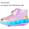 thumbnail image 2 of YAZI  Kids Roller Shoes Boy Girl Sneakers with Wheels Become Sport Sneaker with Led for Christmas Birthday Children Show Gift, 2 of 17
